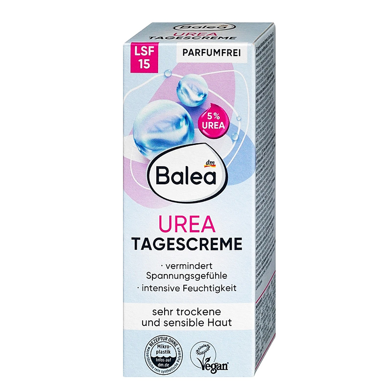 کرم مرطوب کننده صورت مخصوص روز پوست خشک و حساس balea urea tages crème