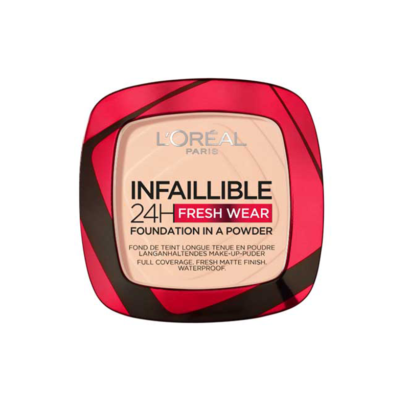 پنکیک با پوشانندگی عالی و ماندگاری 24 ساعته و ضد آب loreal infaillible 180