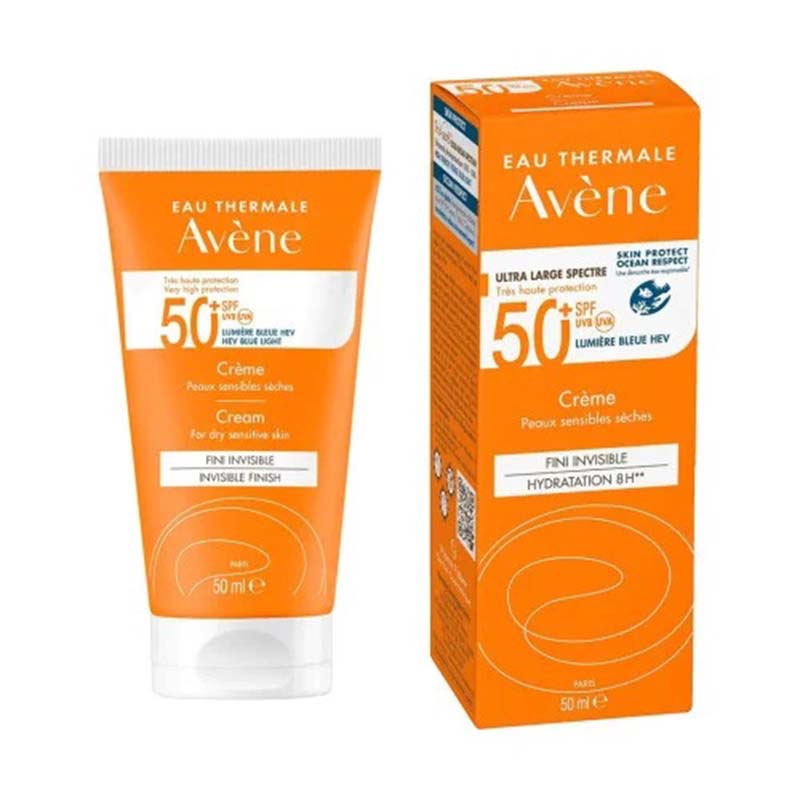 ضد آفتاب با آبرسانی 8ساعته مناسب پوست خشک avene for dry sensitive skin spf+50