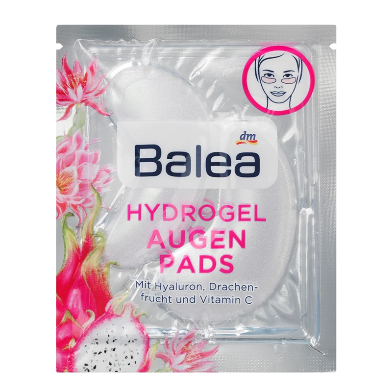 پچ زیر چشم حاوی هیالورون و ویتامین سی balea augen pads hydrogel