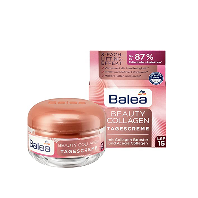 کرم روز ضدچروک +کلاژن ساز+جوانساز صورت مخصوص روز حاوی ضدآفتاب BALEA BEAUTY COLLAGEN