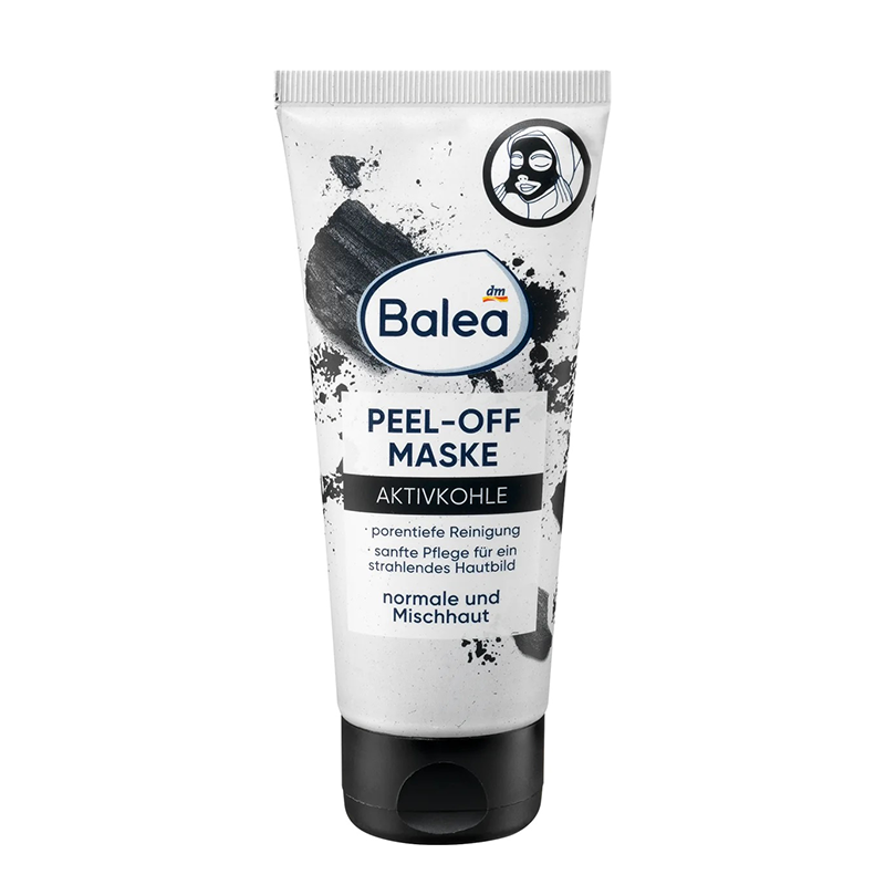 ماسک ذغالی لایه بردار صورت تمیز کننده عمیق منافذ balea peel-off maske aktivkohle