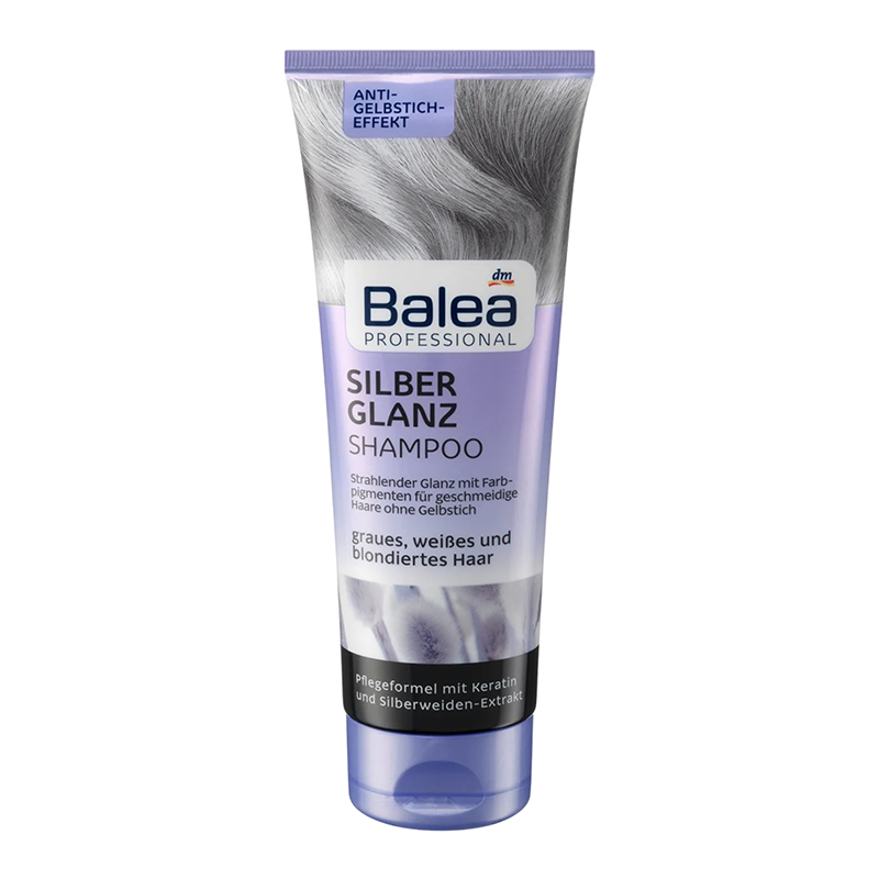 شامپو تیوپی ضد زردی مو مخصوص موهای رنگ و دکلره شدهbalea shampoo silber glanz