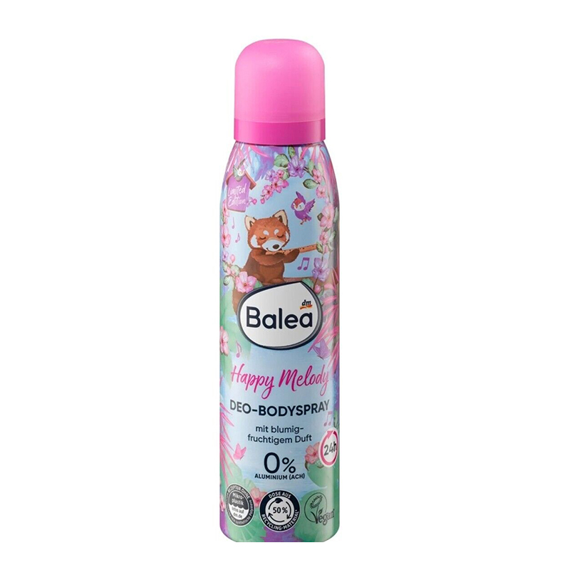 اسپری دئودورانت مخصوص کودکان فاقد آلومینیوم BALEA body spray happy melody