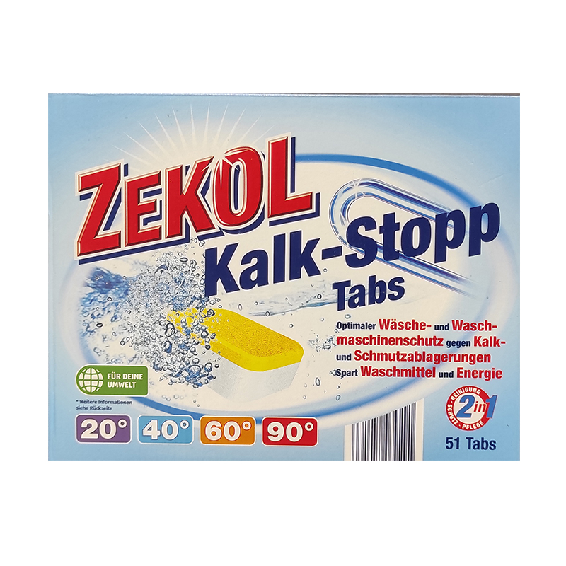 قرص جرمگیر ماشین لباسشویی 51 عددی ZEKOL Kalk-Stopp