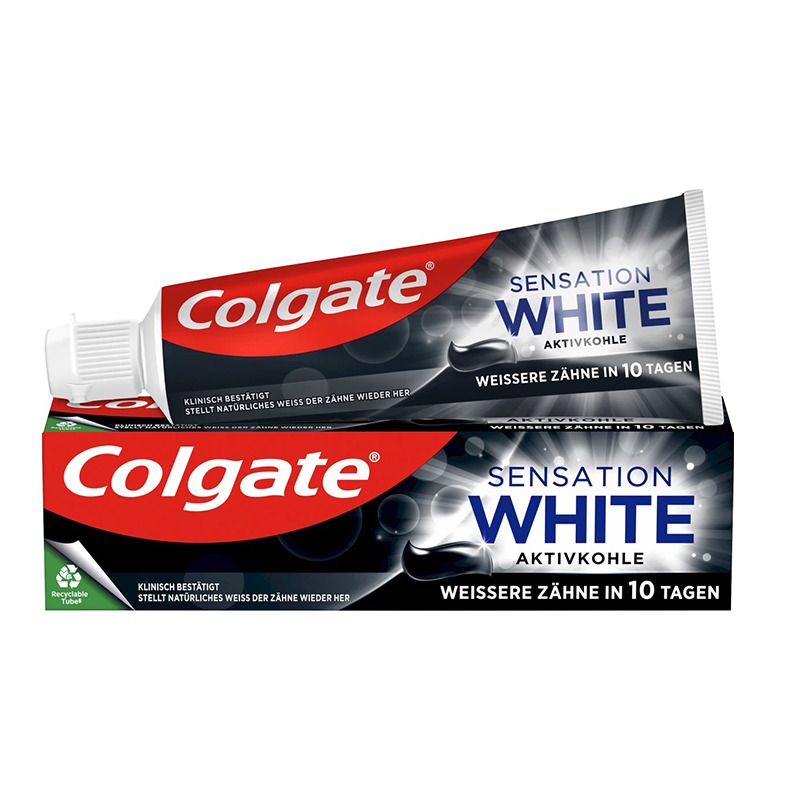 خمیر دندان Colgate SENSATION WHITE AKTIVKOHLE