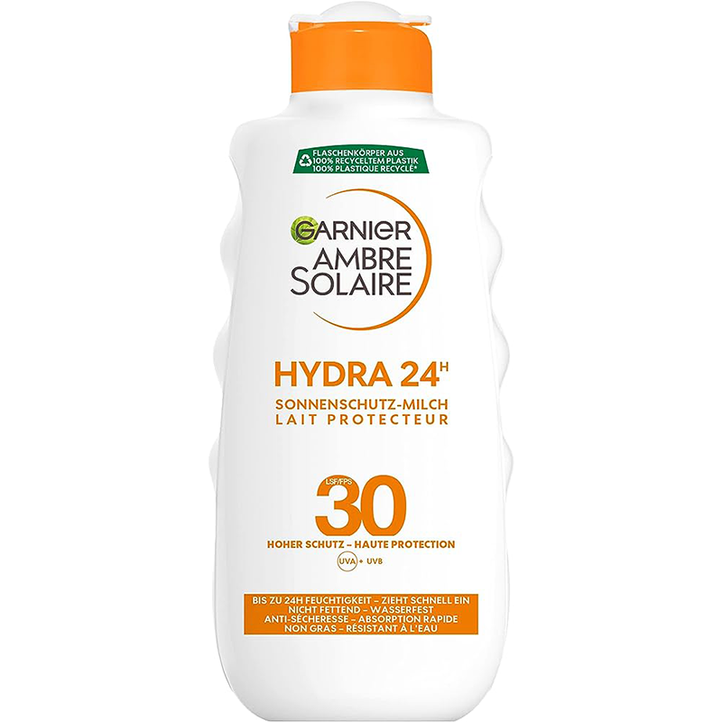 ضد آفتاب ژلی با جذب سریع و فاقد چربی و ضدآب GARNIER HYDRA 24 H sunnen schutz milch spf30