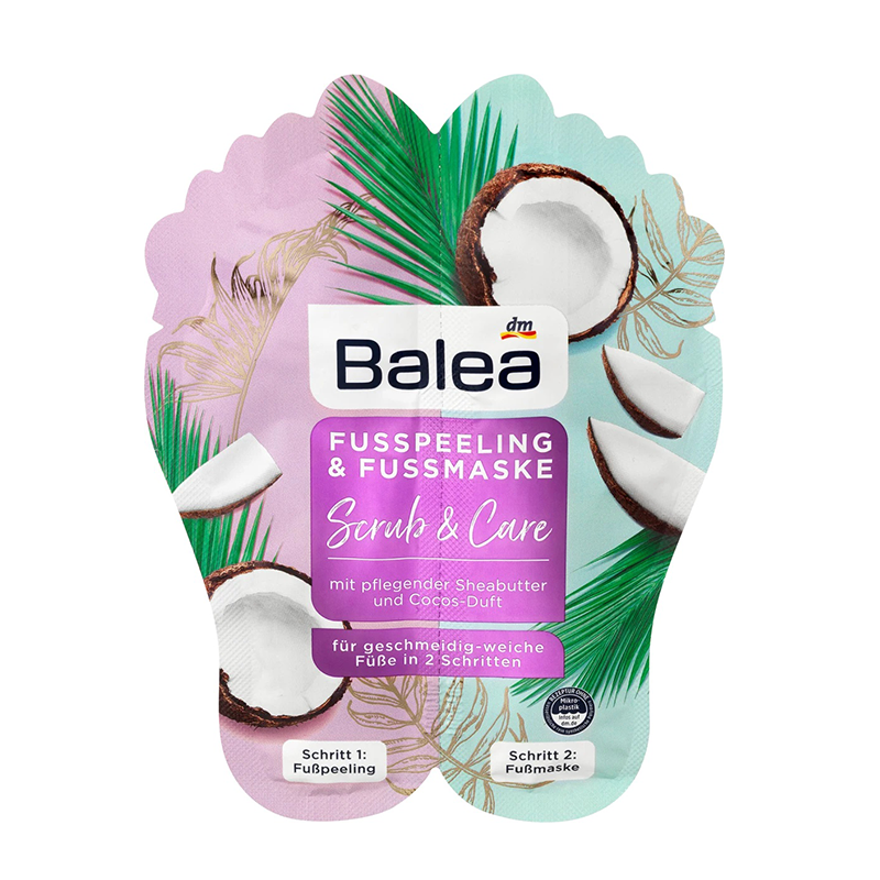 ماسک پا + لایه بردار پا 2 عددی balea fuss peeling & suss maske