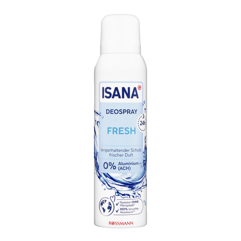 اسپری دئودورانت بانوان ISANA FRESH 24h