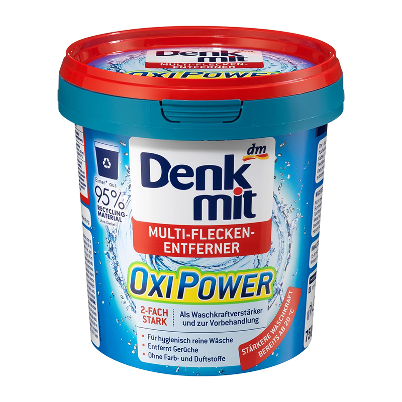 پودر شوینده لباسشویی با قدرت لکه بری بالا DENK MIT OXI POWER 750G