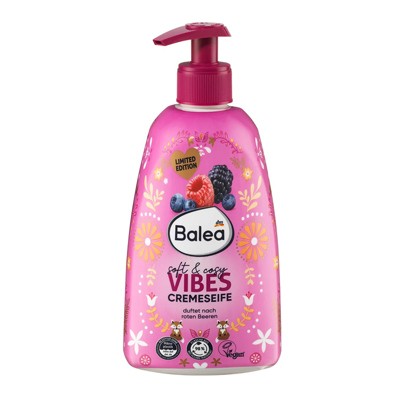 مایع دستشویی رایحه توت BALEA SOFT AND COZY VIBES CREMESEIFE 500ML