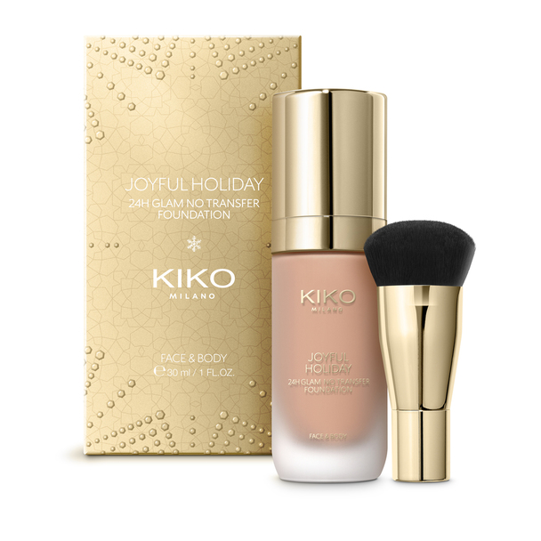 ست براش و کرم پودر 24 ساعته کیکو kiko milano joyful holiday 01