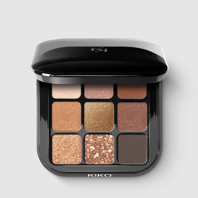 پالت سایه 9 رنگ kiko milano glamour multi finish 02