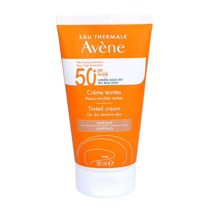 کرم ضد آفتاب رنگی مخصوص پوست خشک و حساس AVENE tinted cream unifyng spf+50