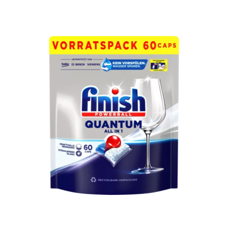 ژل قرص ماشین ظرفشویی finish quantum 60 st