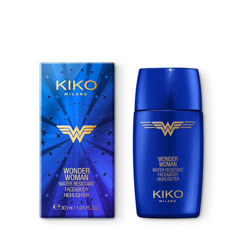 هایلایتر مایع صورت و بدن KIKO MILANO WONDER WOMAN HIGHLIGHTER  POWERFUL GOLD 01