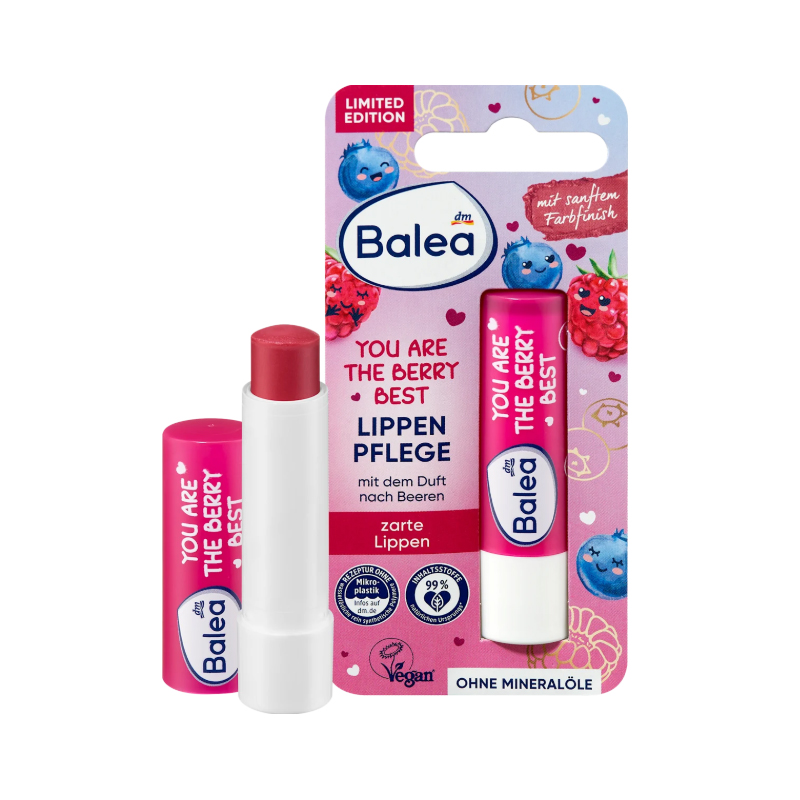 بالم لب رطوبت رسان با رایحه توت  balea you are the berry best