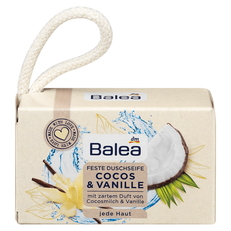 صابون رایحه نارگیل مخصوص انواع پوست balea feste duschseife cocos & vanille