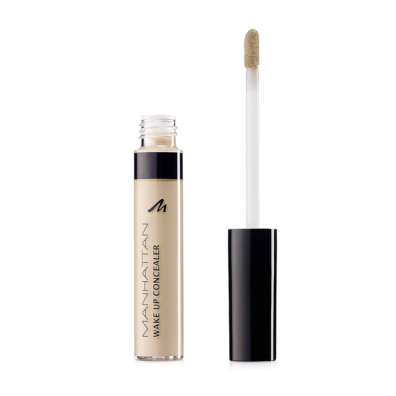 کانسیلر حاوی مرطوب کننده با کاور عالی برای پوشانندگی تیرگی و پف زیر چشم manhattan wake up concealer 002