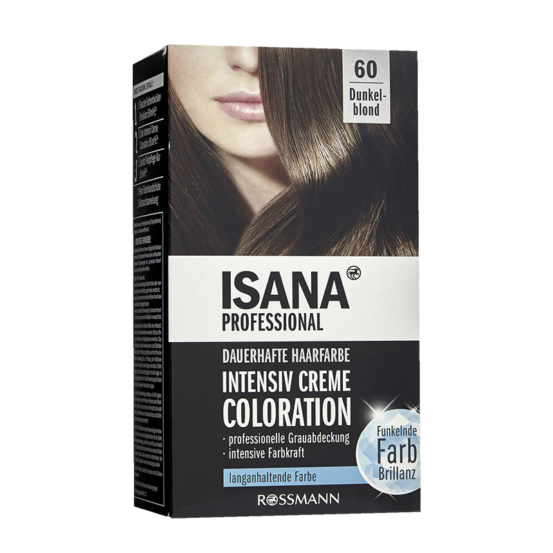 رنگ مو شماره 60 رنگ بلوند تیره ISANA INTENSIV CREME COLORATION