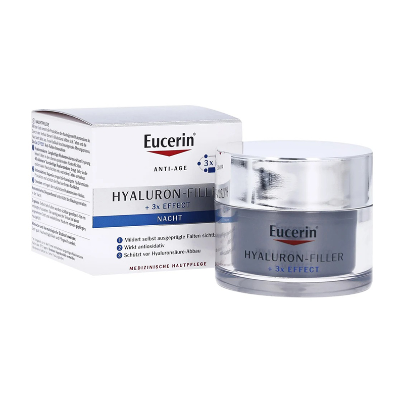 کرم ضد چروک و آبرسان مخصوص شب Eucerin anti age hyaluron filler