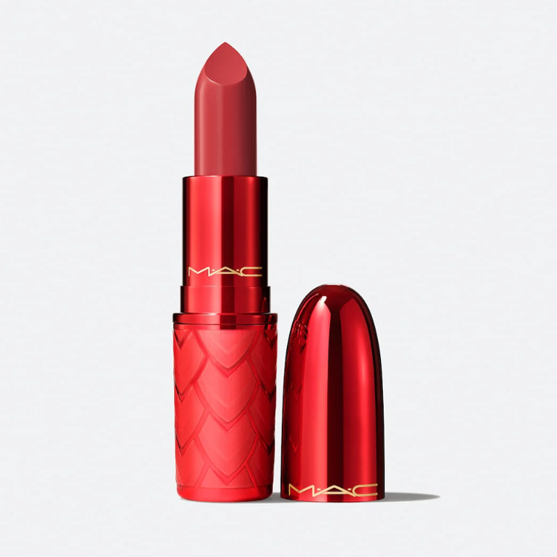 رژ لب mac lustreglasslipstick powerfully potent