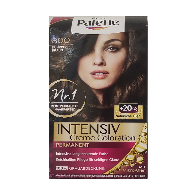 رنگ مو قهوه ای تیره شماره Palette INTENSIV Crème Coloration  800