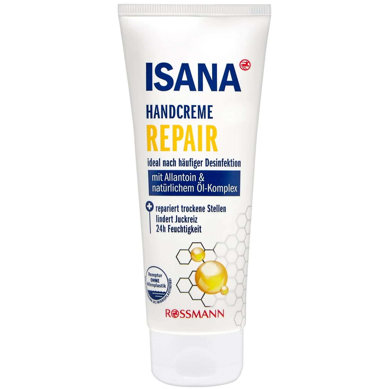 کرم دست ترمیم کننده پوست های خشک و تسکین دهنده خارش isana hand crème repair