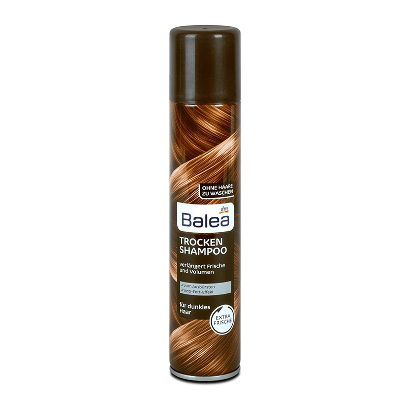 اسپری شامپو خشک مناسب موهای رنگ تیره balea trocken shampoo