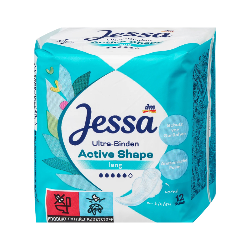 نوار بهداشتی با جذب بالا 12 عددی jessa active shape