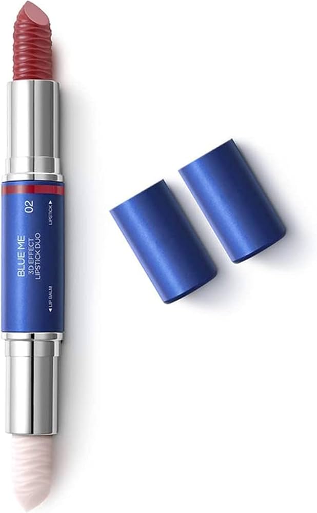 رژ لب جامد دو طرفه رژ+بالم 02  KIKO MILANO BLUE ME 3D EFFECT