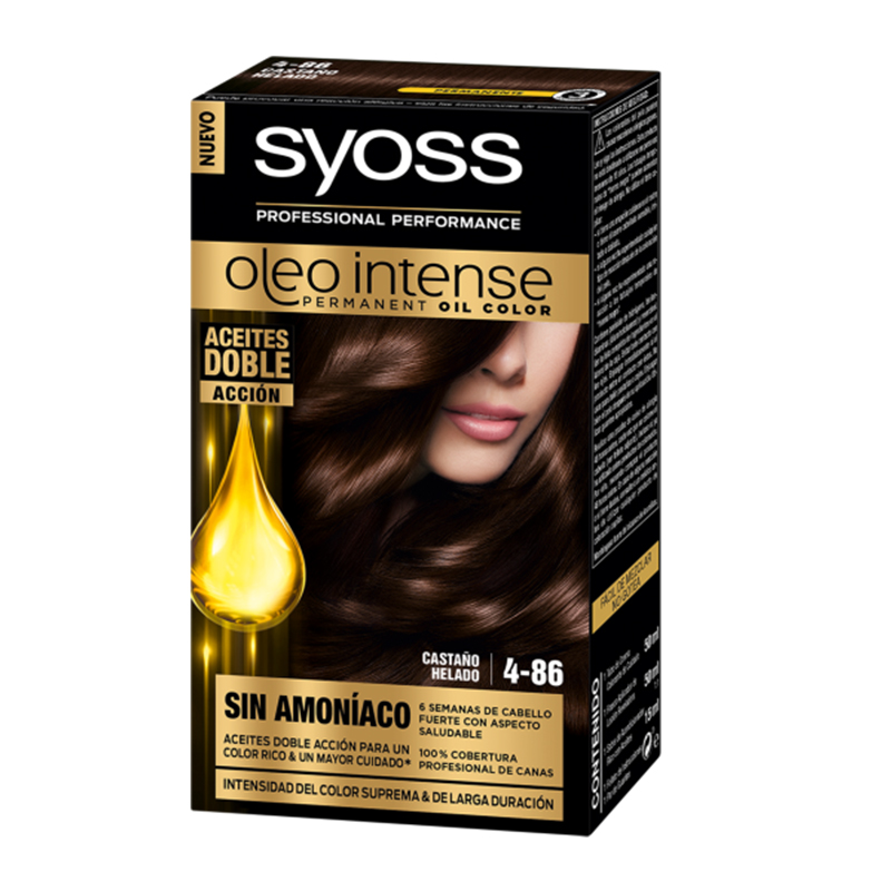 رنگ مو بانوان شماره Syoss oleo intense 4-86