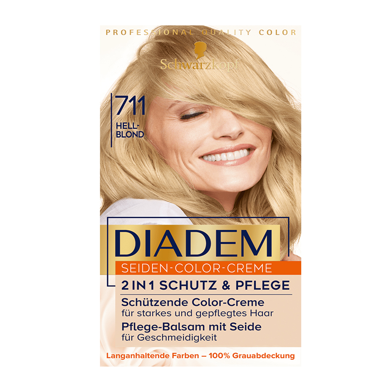 رنگ مو بلوند روشن DIADEM SEIDEN-COLOR-CREM  711