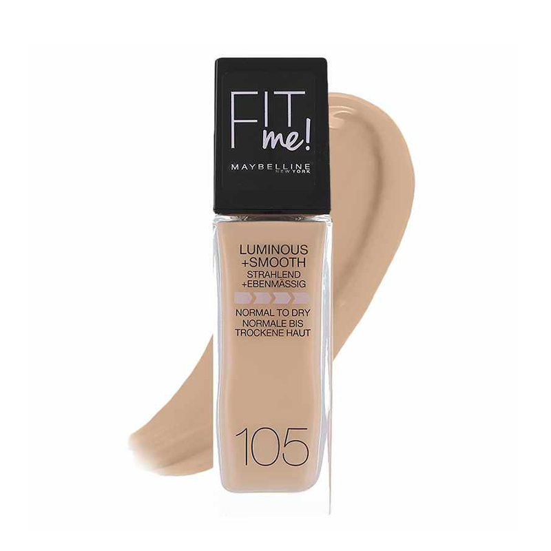 کرم پودر مخصوص پوست نرمال تا خشک MAYBELLINE FIT me! 105