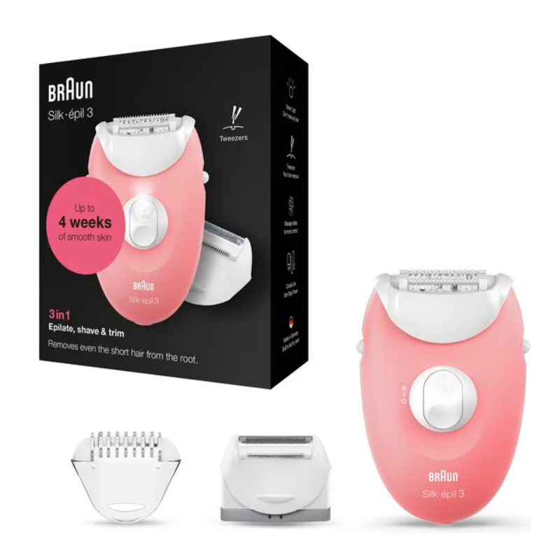 اپیلیدی BRAUN  3in 1 epilte, shsve & trim