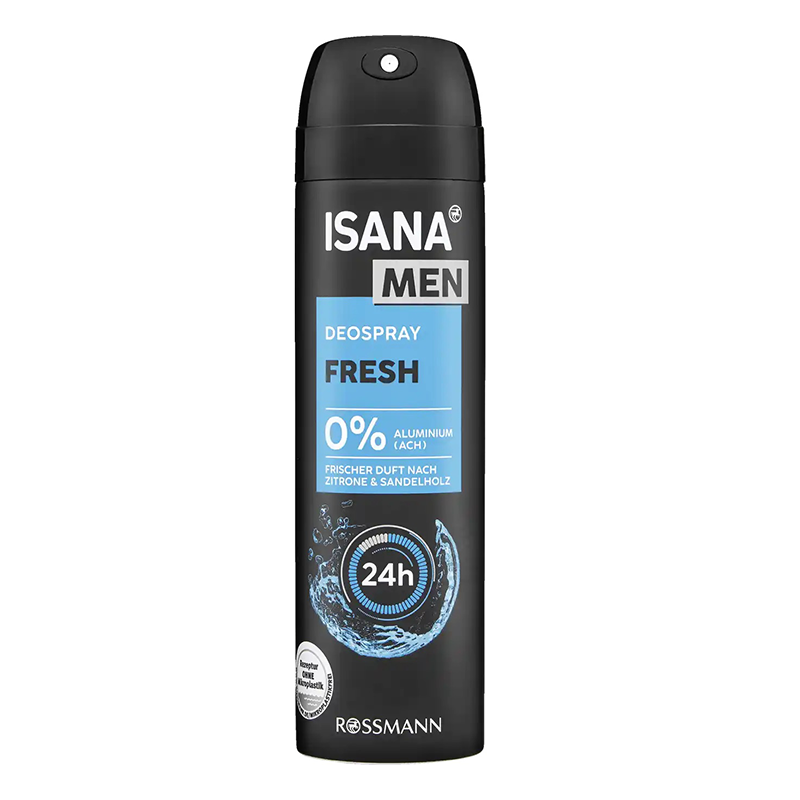 اسپری دئودورانت رایحه خنک مخصوص آقایان  ISANA MEN FRESH 24h