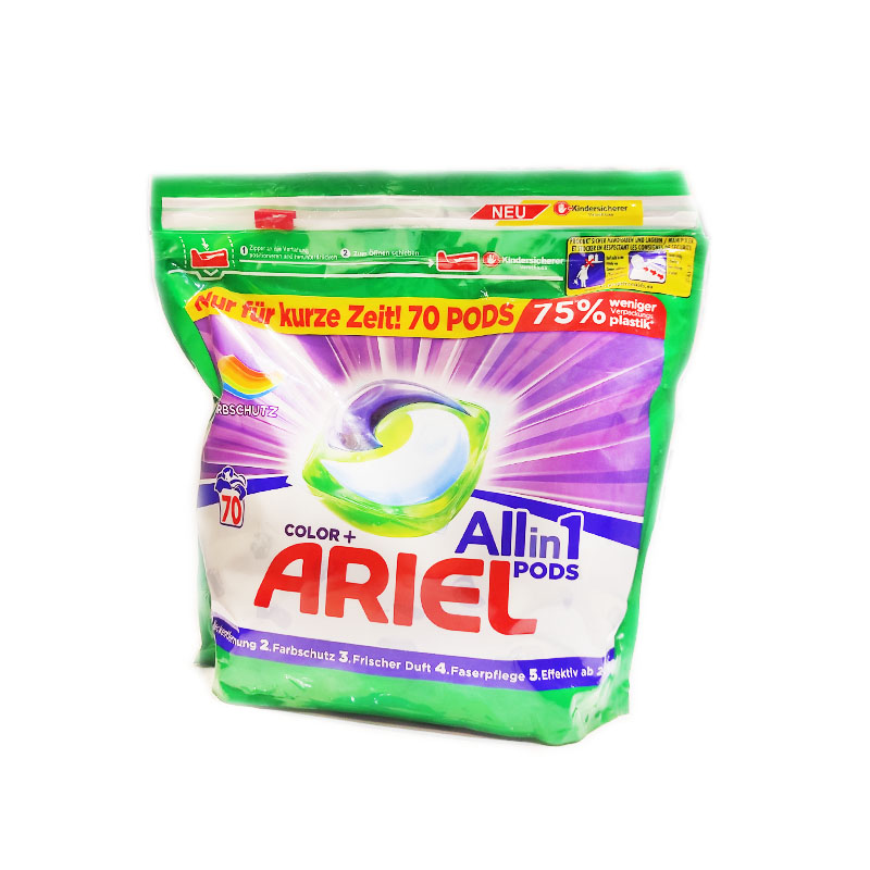 قرص ماشین لباس شویی  70 عددی ARIEL COLOR + All in 1 PODS