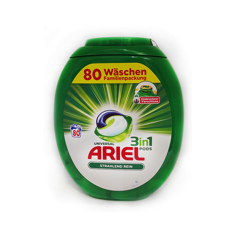 ژل قرص 80 عددی  ماشین لباسشویی  ARIEL COMPACT 3in1 PODS