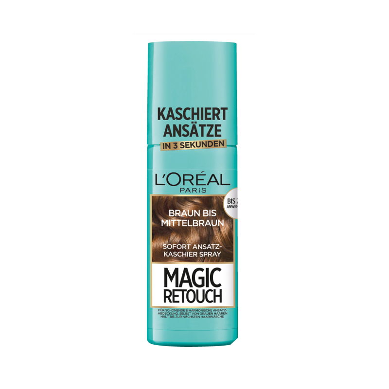 اسپری رنگ ریشه قهوه ای متوسط loreal