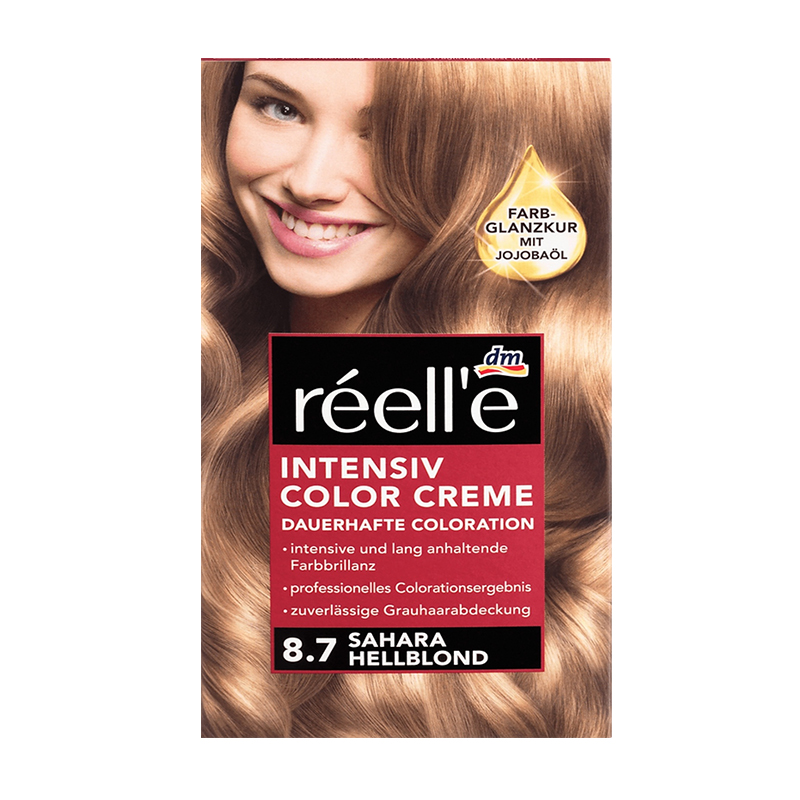 رنگ مو بلوند روشن شماره 8.7 reelle INTENSIV COLOR CREME