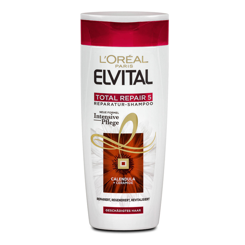 شامپو سر ترمیم کننده مخصوص موهای آسیب دیده LOREAL ELVITAL TOTAL REPAIR 5