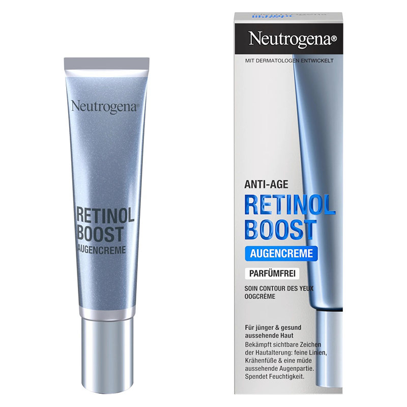 کرم مخصوص دور چشم ضد چروک و جوانساز حاوی رتینول neutrogena anti age retinol boost augen crème