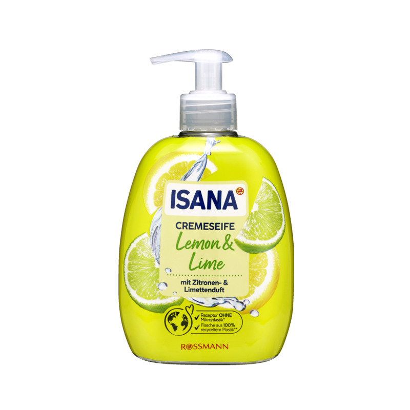 مایع دستشویی با عصاره لیمو ISANA cremeseife lemon -lime
