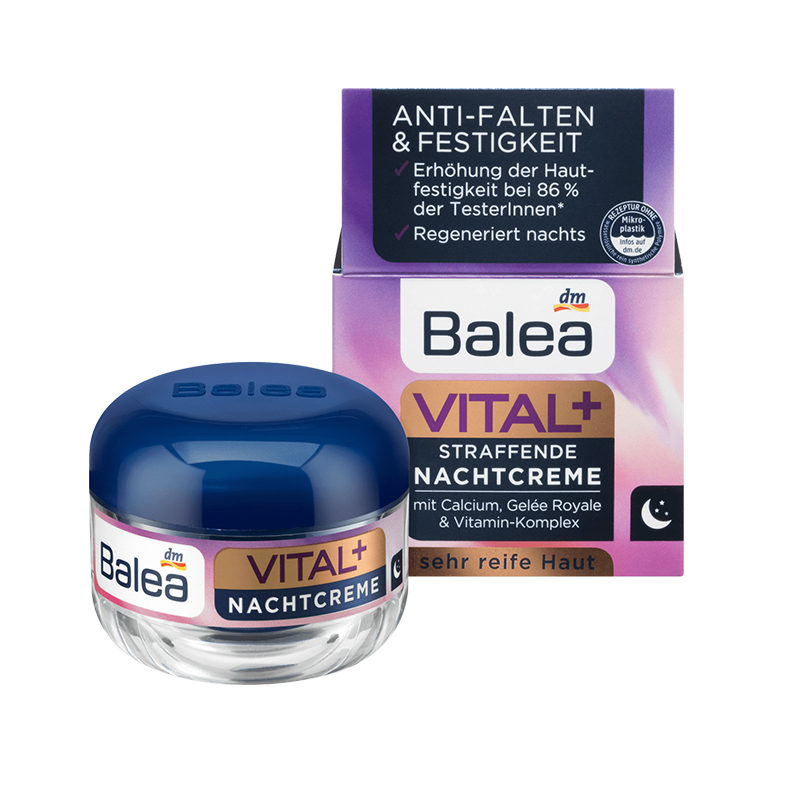 کرم شب ضد چروک  Balea VITAL+ NACHTCREME