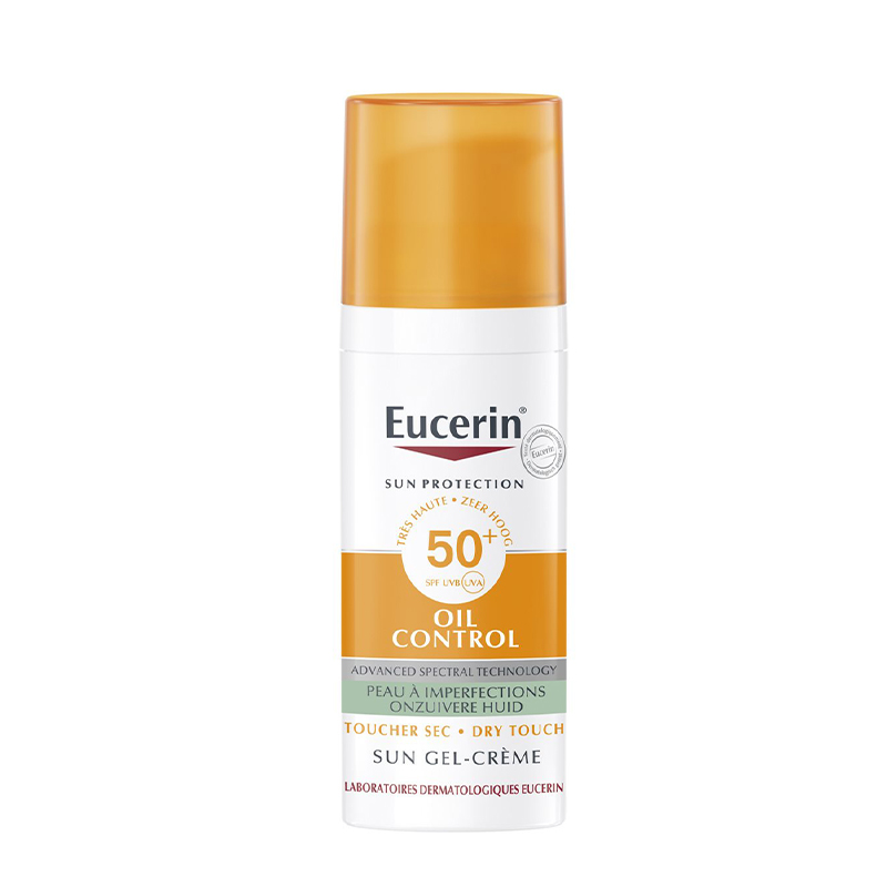 ضد آفتاب کرم-ژلی فوق العاده سبک پوست نرمال تا خشک eucerin oil control spf+50