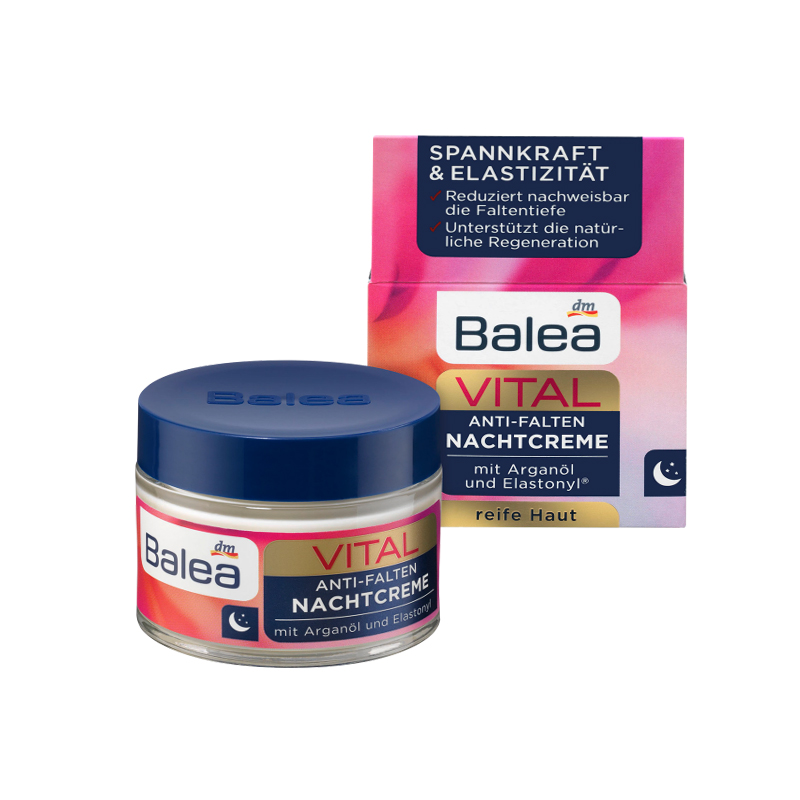 کرم ضد چروک و مرطوب کننده  شب Balea VITAL NACHTCREME