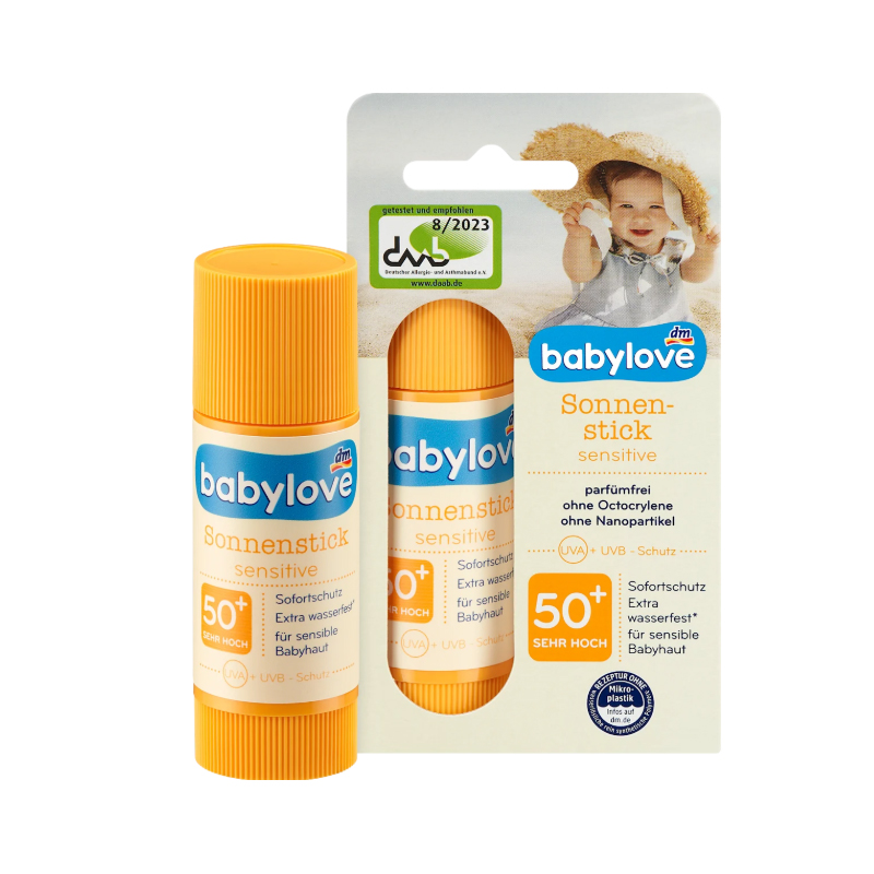 ضد آفتاب استیکی کودک مخصوص پوست حساس baby love sonnen stick sensitive 20g