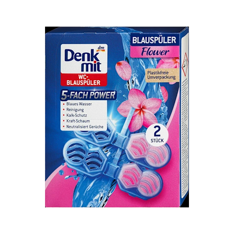 خوشبو کننده توالت فرنگی 2 عددی denk mit wc blauspuler
