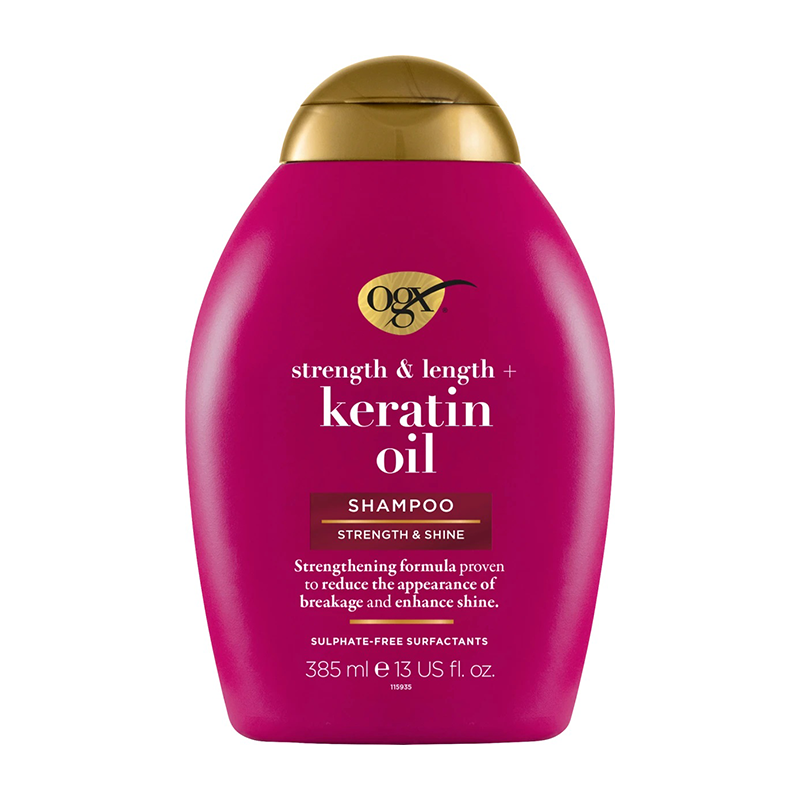 شامپو بدون سولفات استحکام بخش و تقویت کننده مو OGX KERATIN OIL SHAKPOO