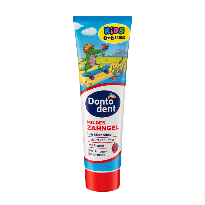 خمیردندان ژلی کودک 0تا6 سال donto dent mildes zahngel 100ml